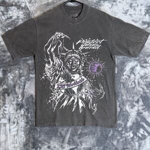 Tie World Wide Street Wear Statue Of Liberty Short Sleeve Size Medium Electric